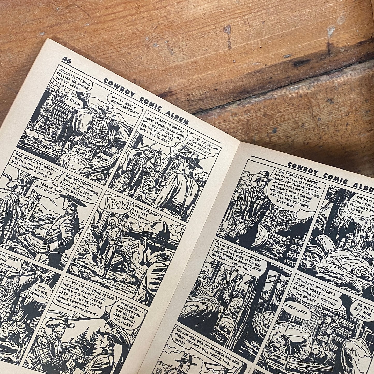 Vintage Cowboy Comic Album No.5 by Walt Howarth