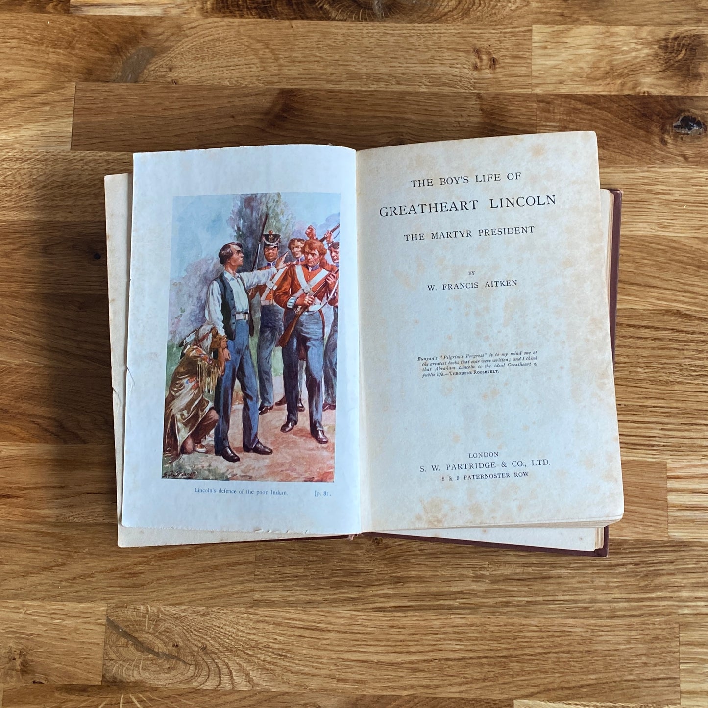 Vintage Book The Boy's Life of Greatheart Lincoln