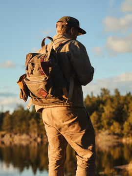 Bradley Mountain Canvas Brown Backpack
