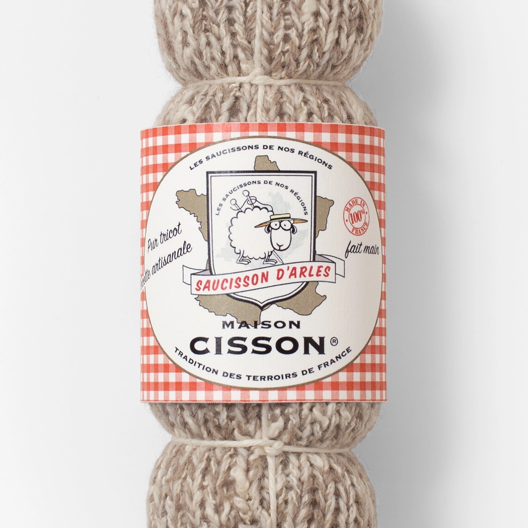 Knitted “Arles Sausage” by Maison Cisson