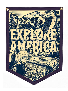 Explore America Camp Flag | Oxford Pennant