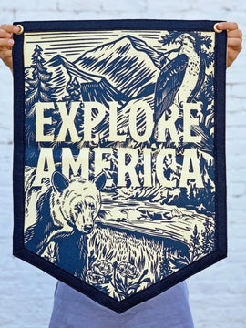 Explore America Camp Flag | Oxford Pennant