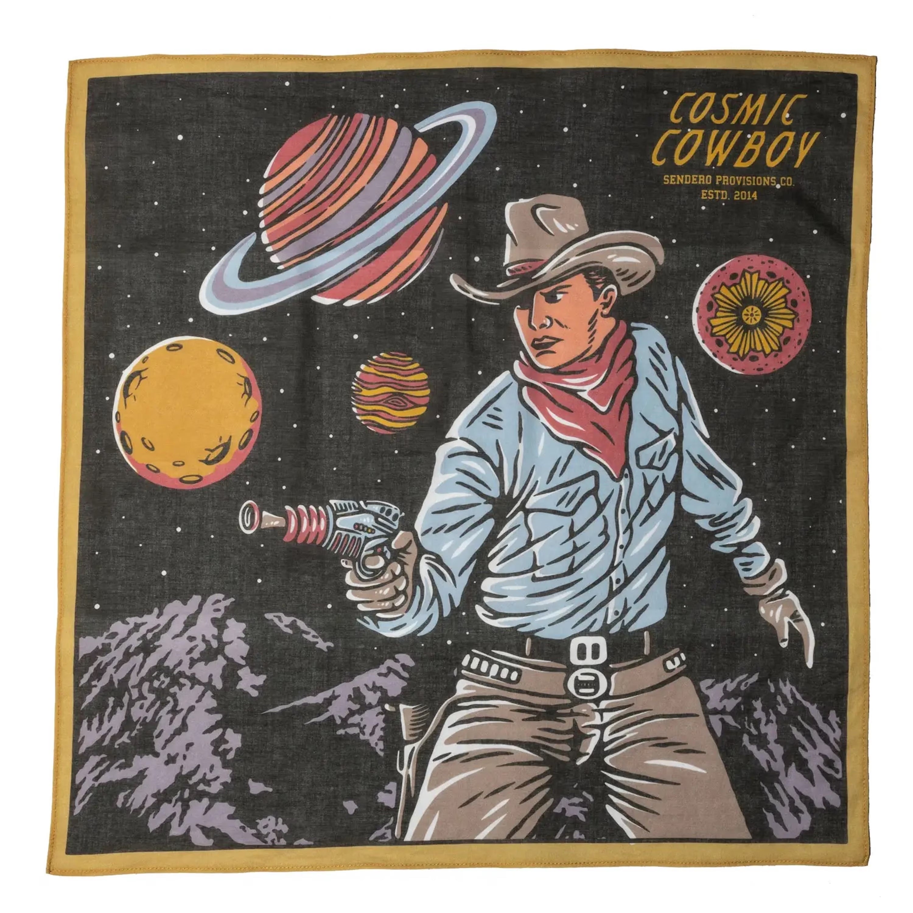 Cosmic Cowboy Bandana  | Sendero Provisions Co | 100% Japanese organic cotton
