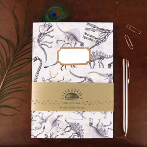 Mesozoic Dinosaur Notebook | A5 Plain Notebook | Also the Bison |