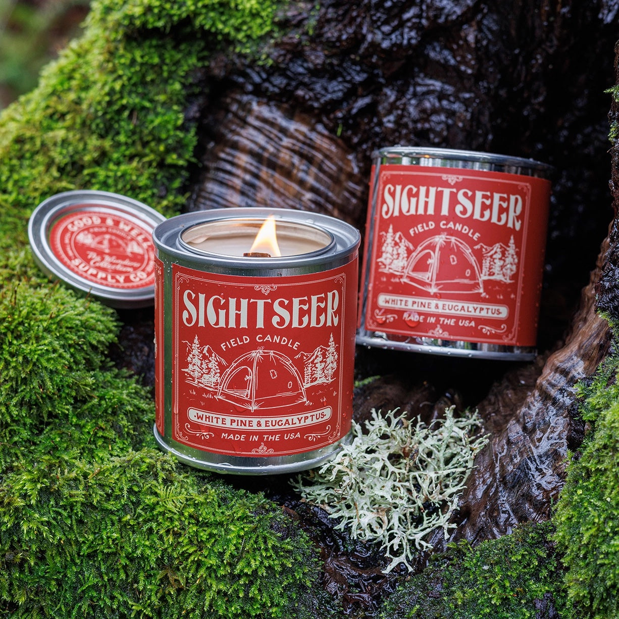 Sightseer Field Candle | White Pine & Eucalyptus Candle | Good and Well Supply Co.