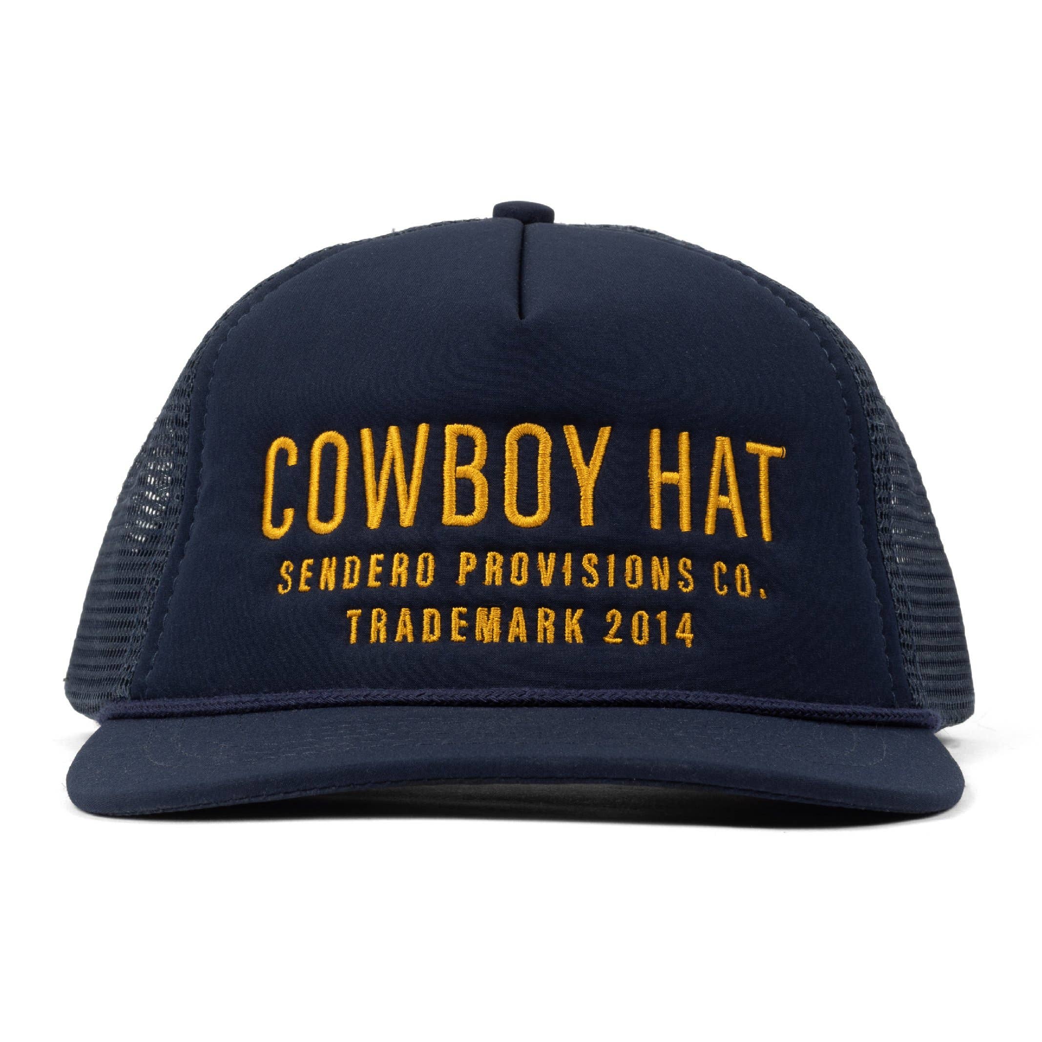 Cowboy Navy Blue Baseball Cap Trucker Hat - Harold&Charles