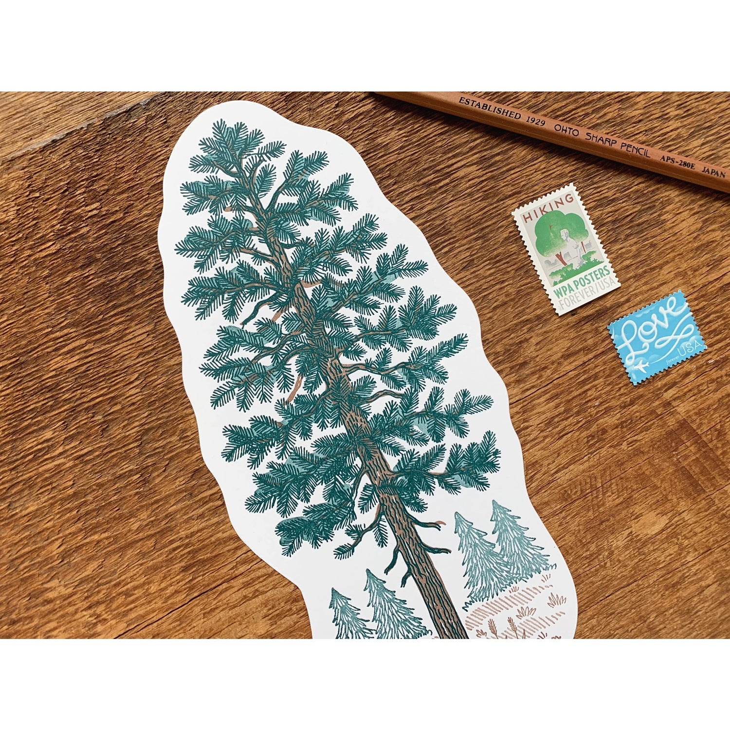 Pine Tree Postcard by Noteworthy Paper & Press - Harold&Charles