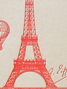 Card Eiffel Tower by L'Atelier Letterpress