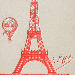 Card Eiffel Tower by L'Atelier Letterpress - Harold&Charles