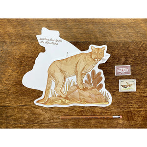Mountain Lion Postcard by Noteworthy Paper & Press - Harold&Charles