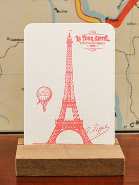 Card Eiffel Tower by L'Atelier Letterpress