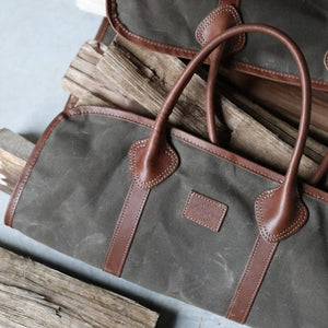 Waxed Canvas Log Carrier Forestbound Bags - Harold&Charles