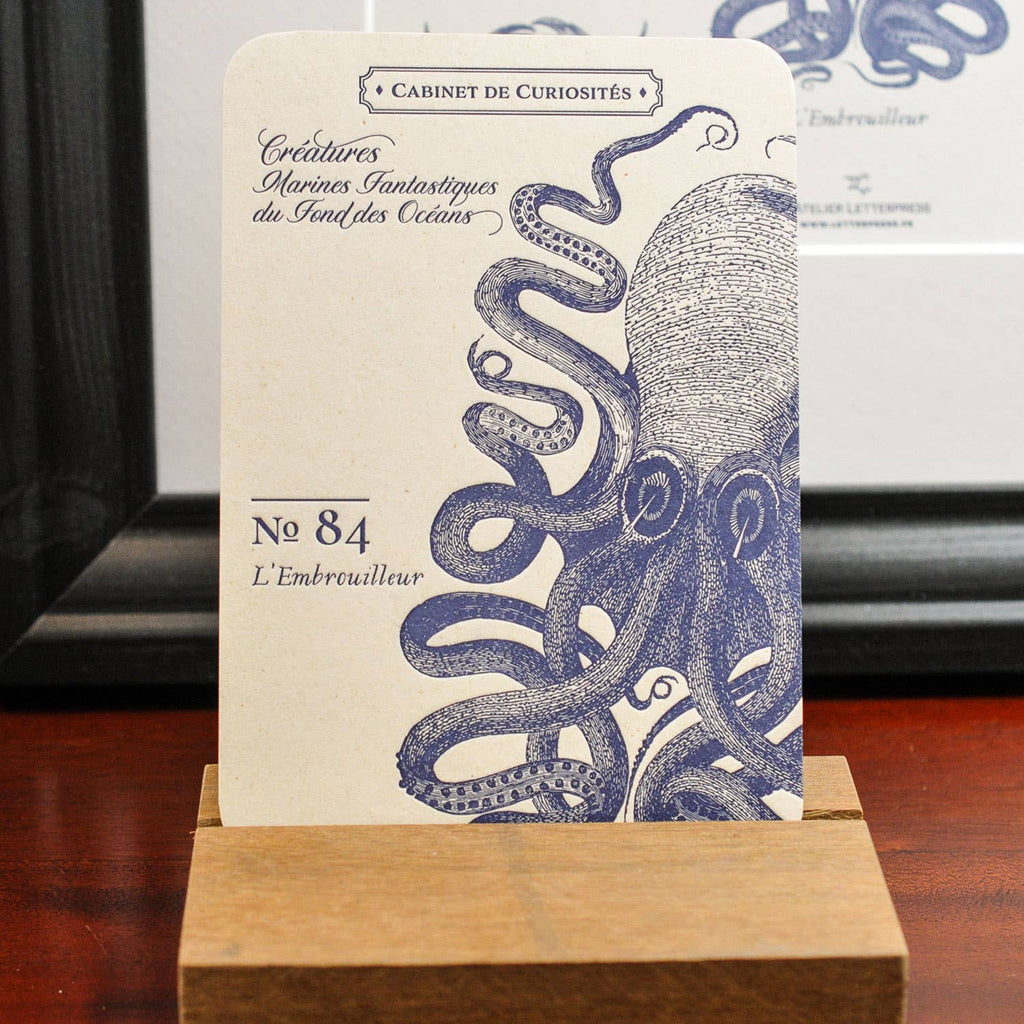 Card Octopus by L'Atelier Letterpress - Harold&Charles
