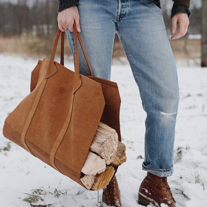Suede Log Carrier Forestbound Bags - Harold&Charles