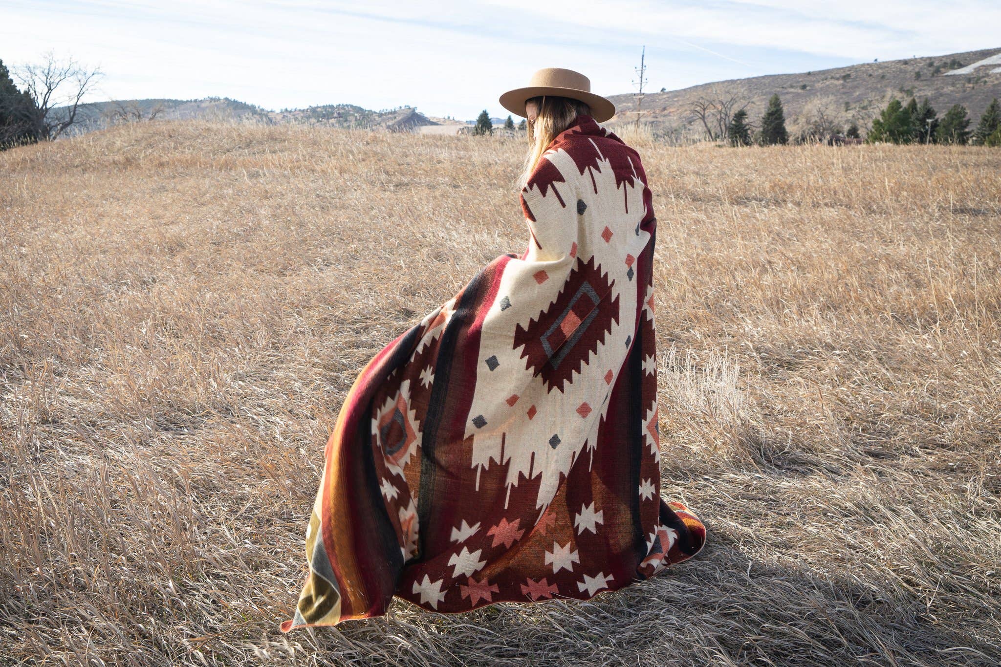 Andean Alpaca Western Wool Blanket - Harold&Charles