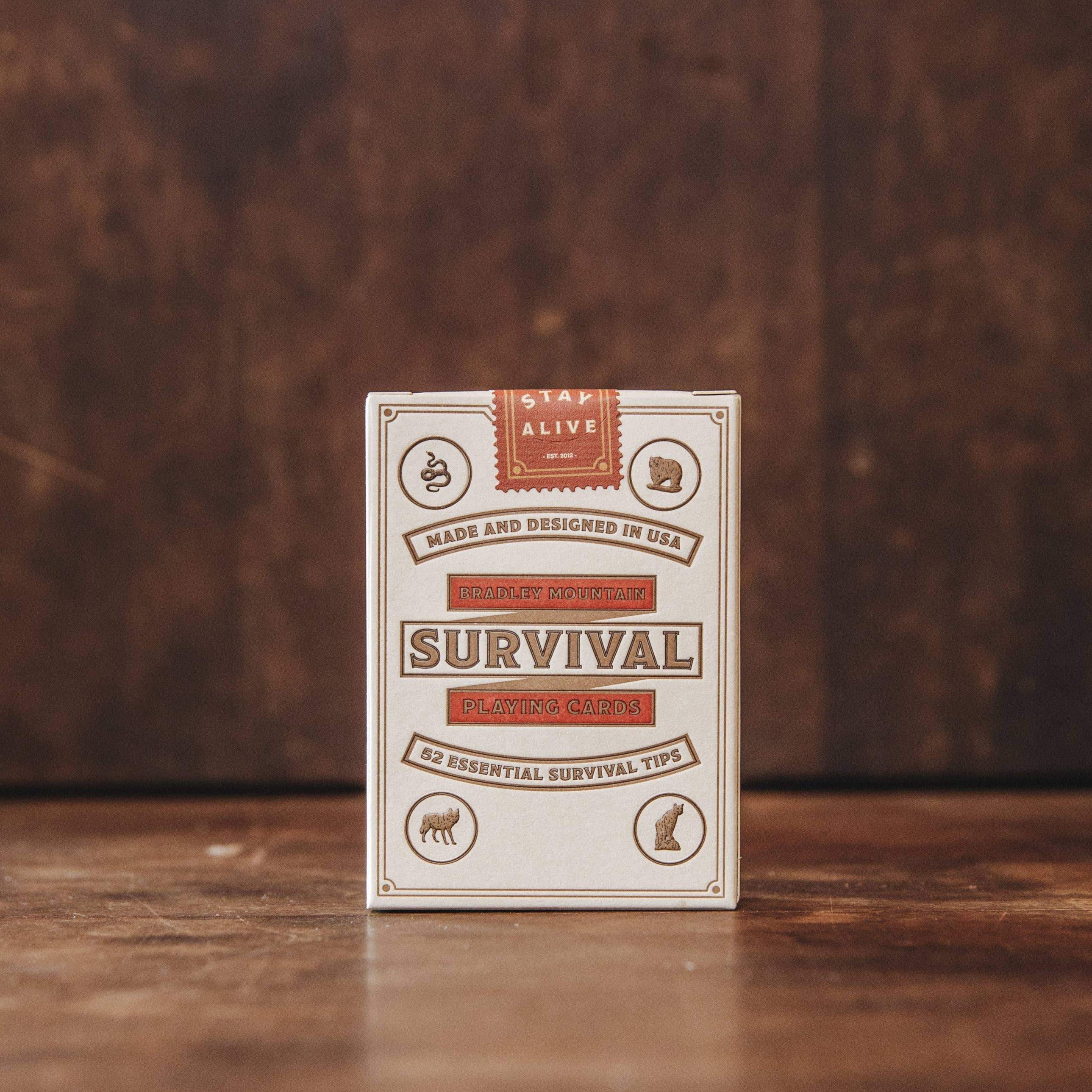 Survival Playing Cards by Bradley Mountain - Harold&Charles