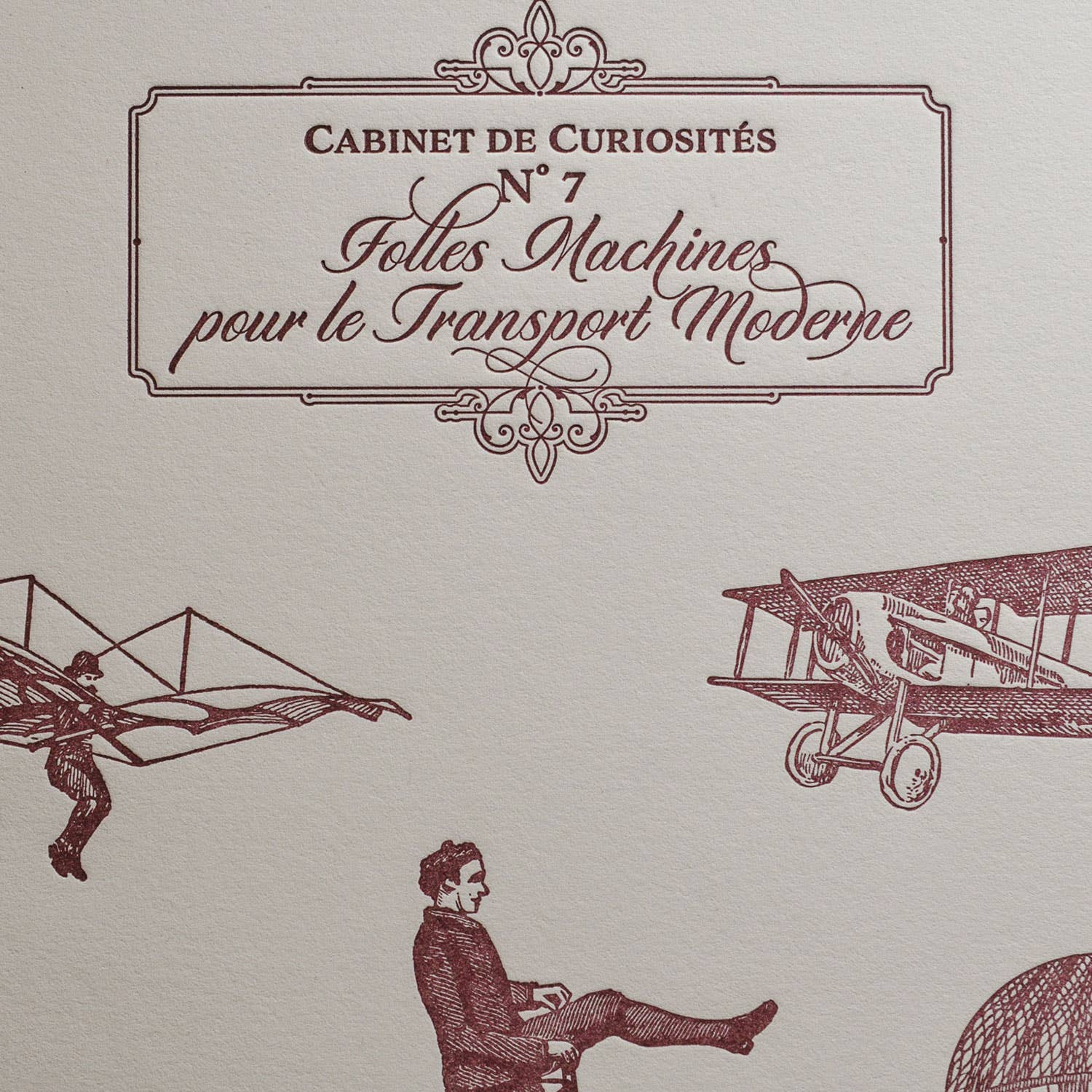 Art Print Crazy Machines for Modern Transport by L'Atelier Letterpress - Harold&Charles