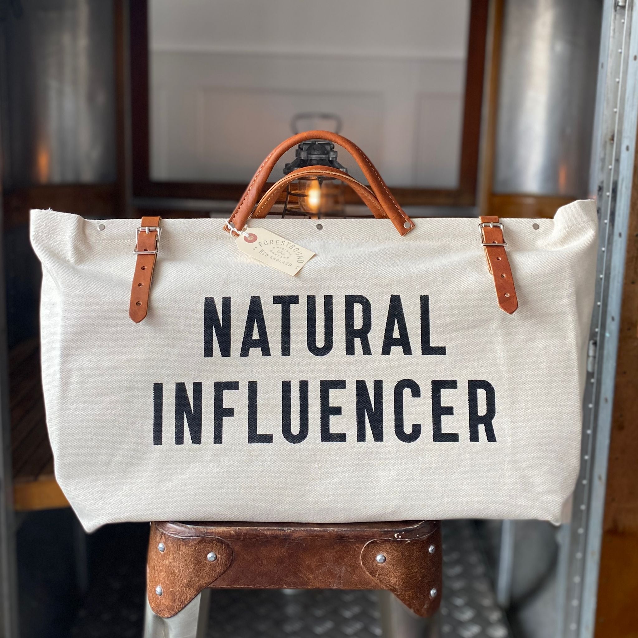Natural Influencer Canvas Utility Bag | Forestbound Escape Bags