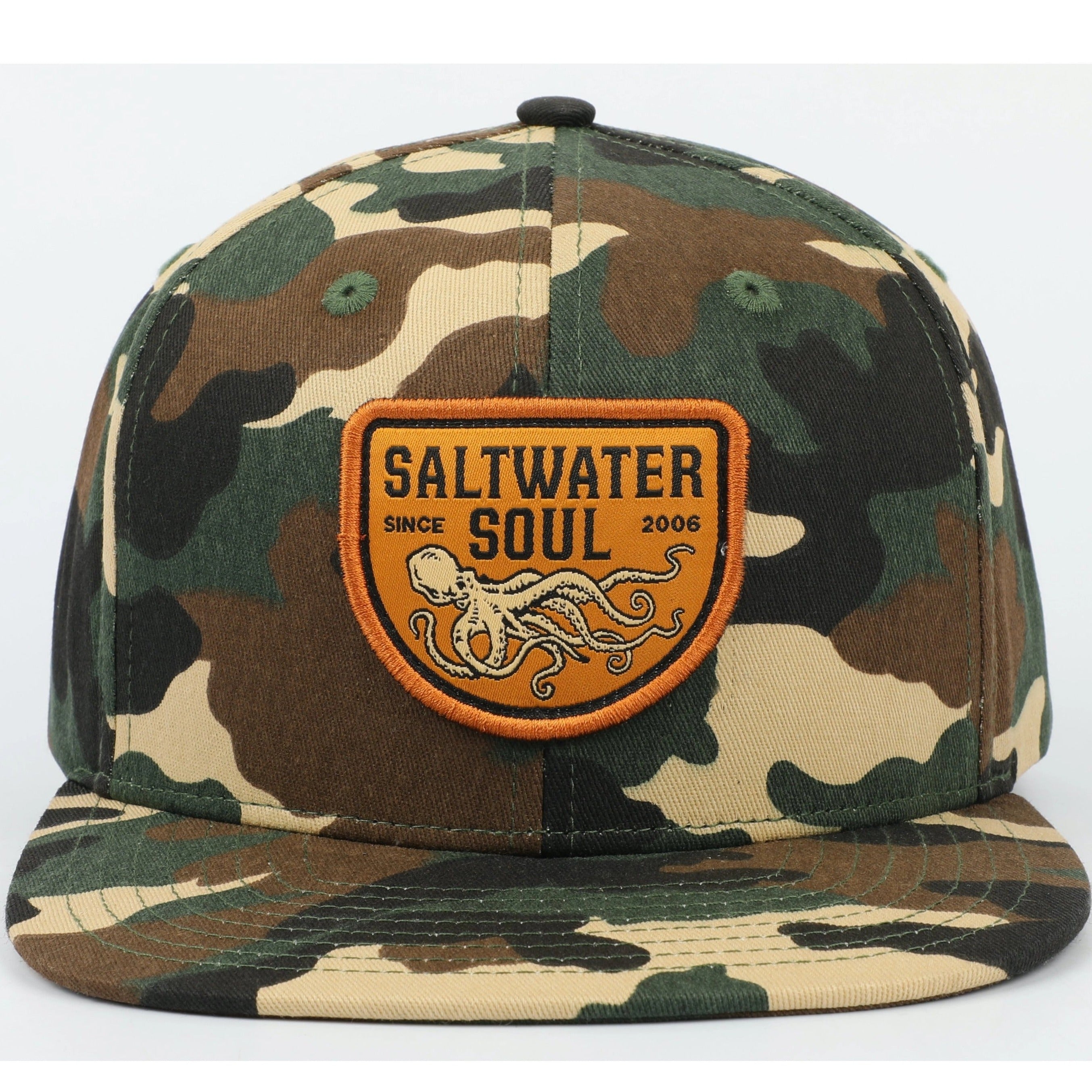 Octopus Snapback Hat by SALTWATERSOUL
