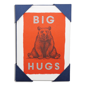 Big Bear Hugs Luxury Letterpress Printed Cards Pack of 5 - Harold&Charles