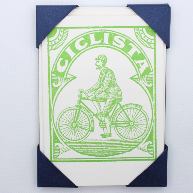 Ciclista Luxury Letterpress Printed Cards Pack of 5 - Harold&Charles