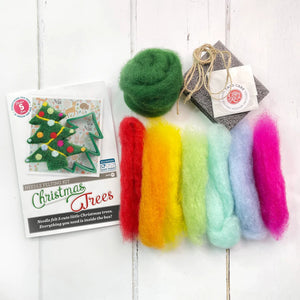Christmas Trees Needle Felting Kit