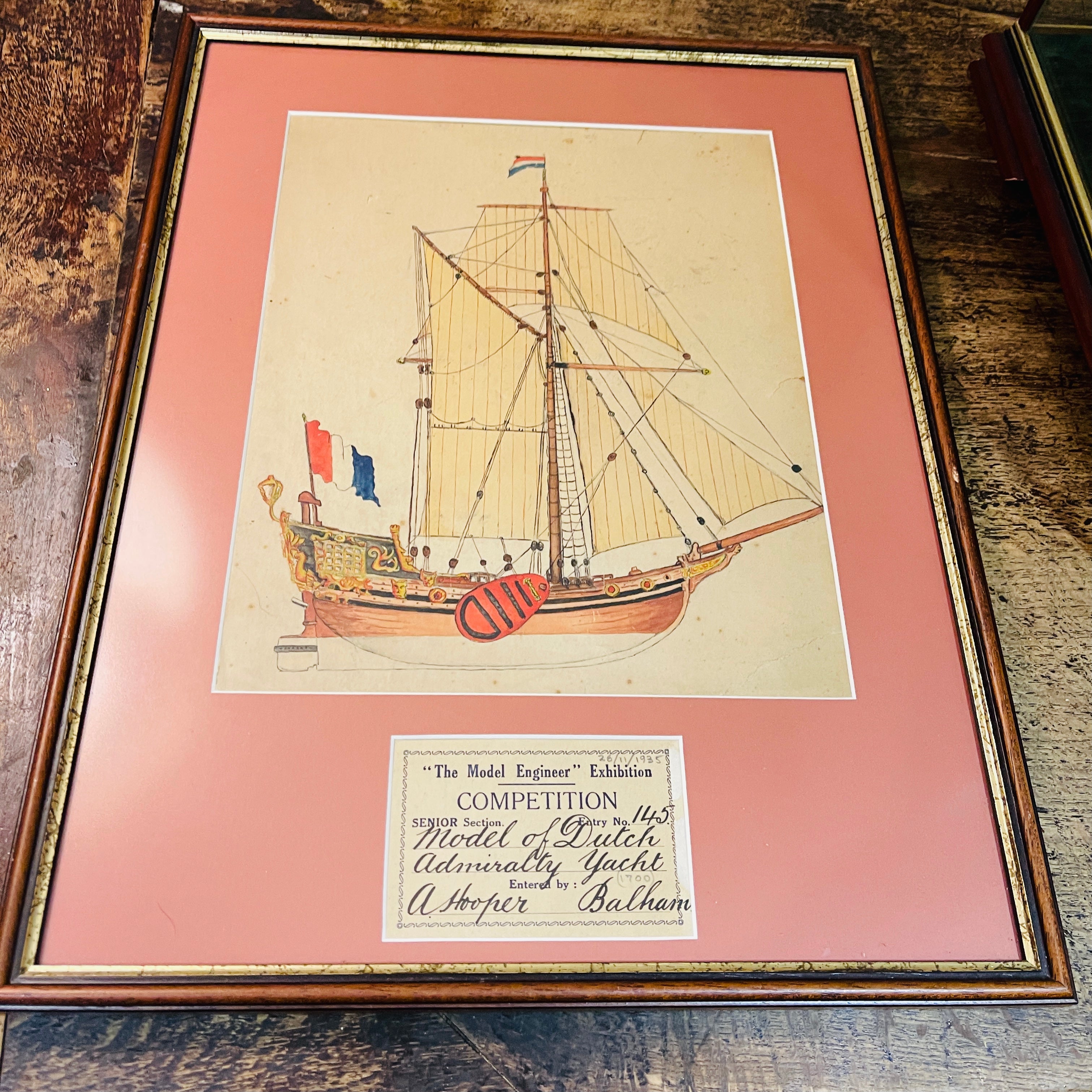 Model of Dutch Admiralty yacht - Harold&Charles