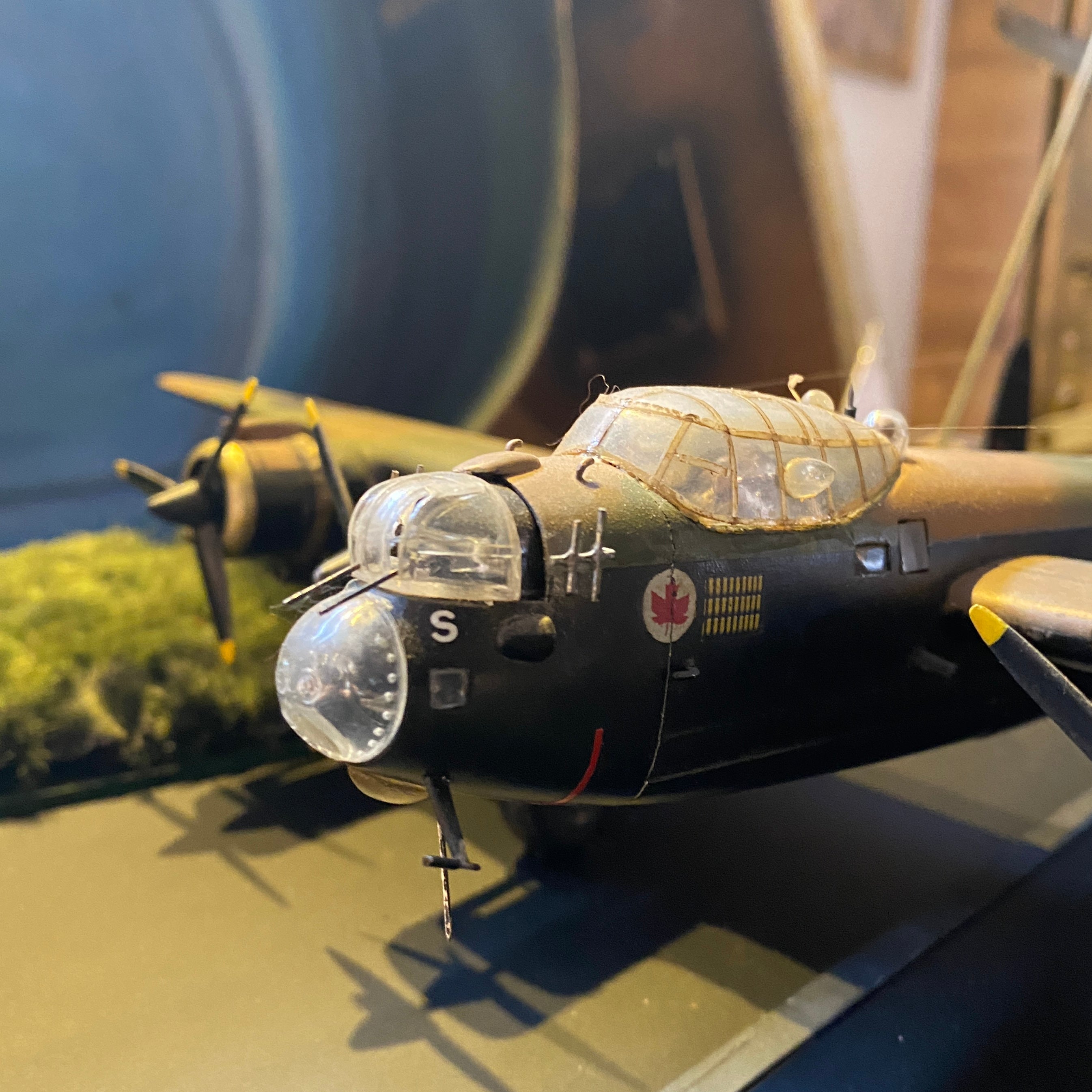 Vintage WWII Electric Bomber Model