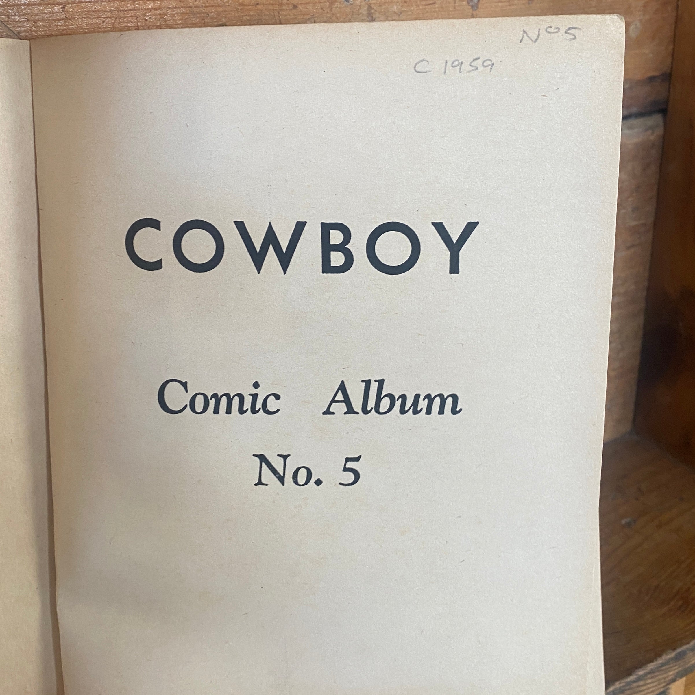 Vintage Cowboy Comic Album No.5 by Walt Howarth