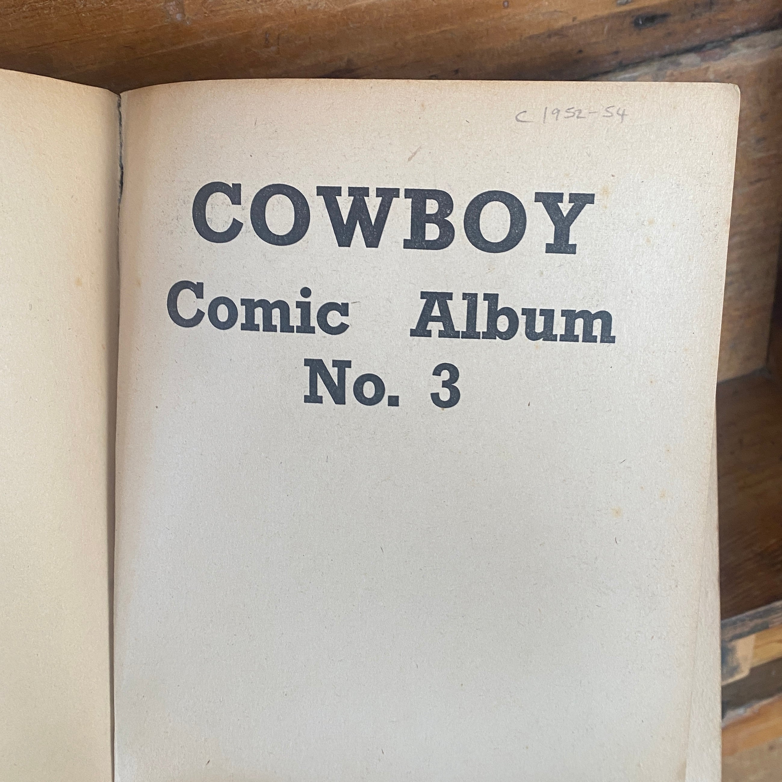 Vintage Cowboy Comic Album No.3 by Walt Howarth