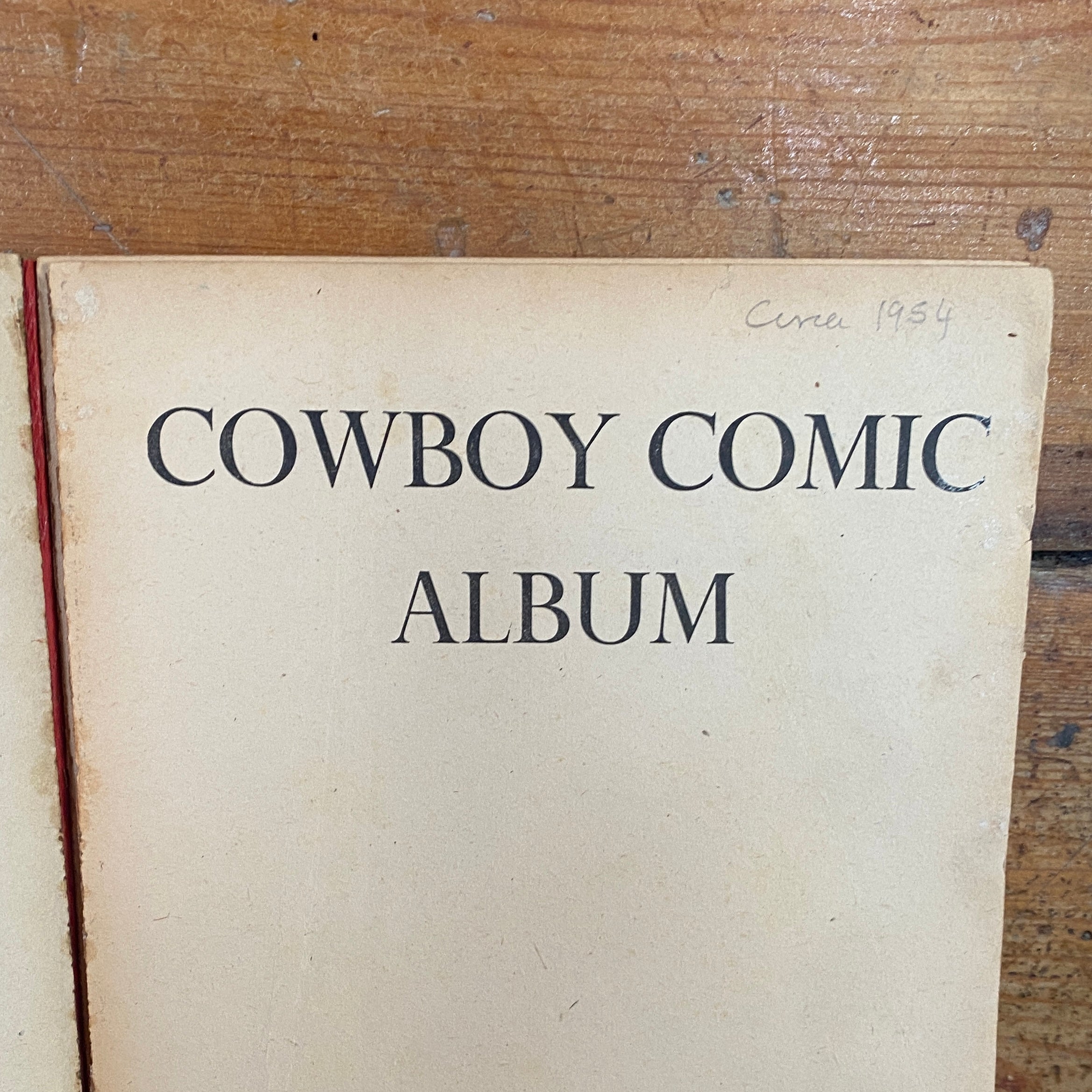 Vintage Cowboy Comic Album by Walt Howarth