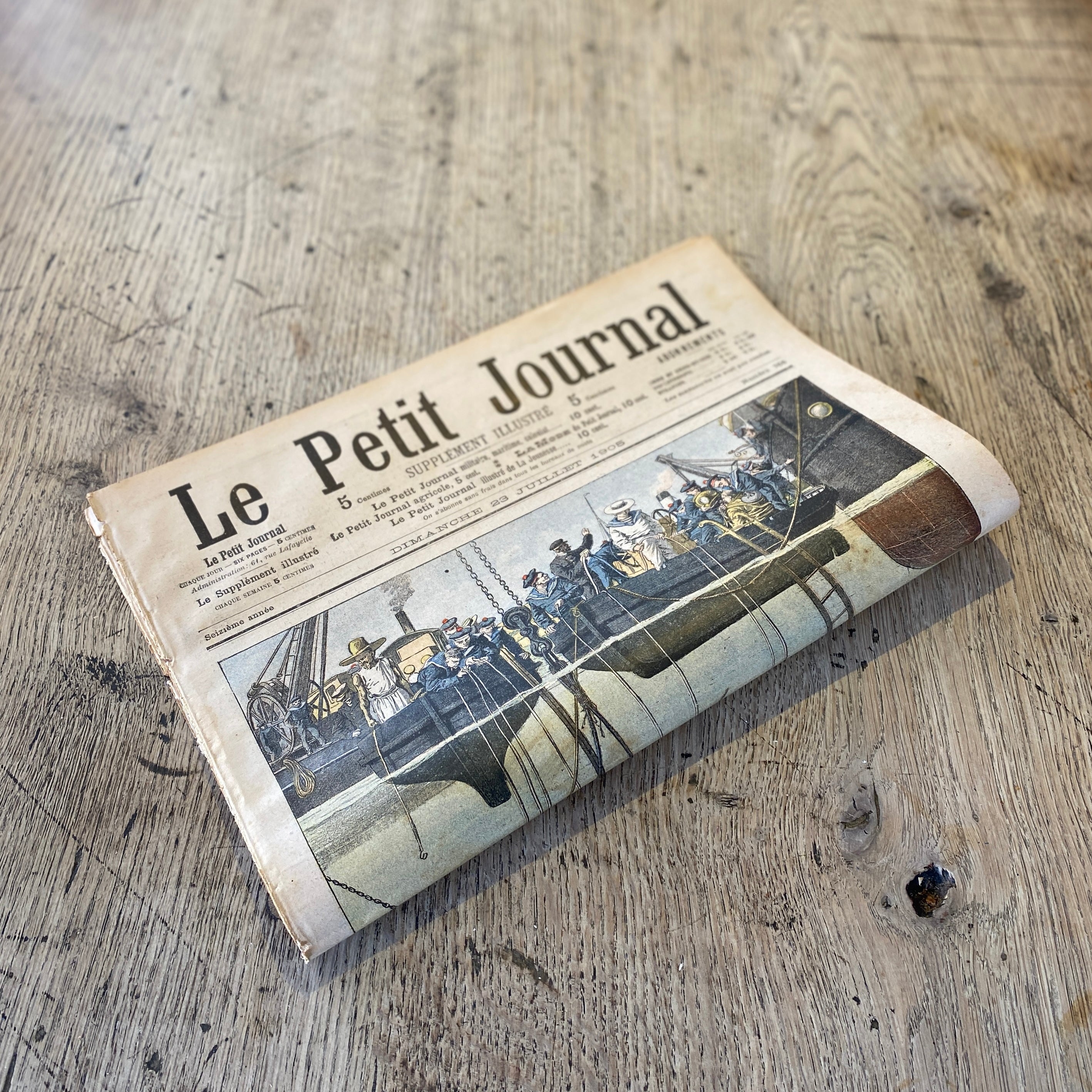 Vintage Newspaper 1905 Pi Diver Leprechaun Catastrophe
