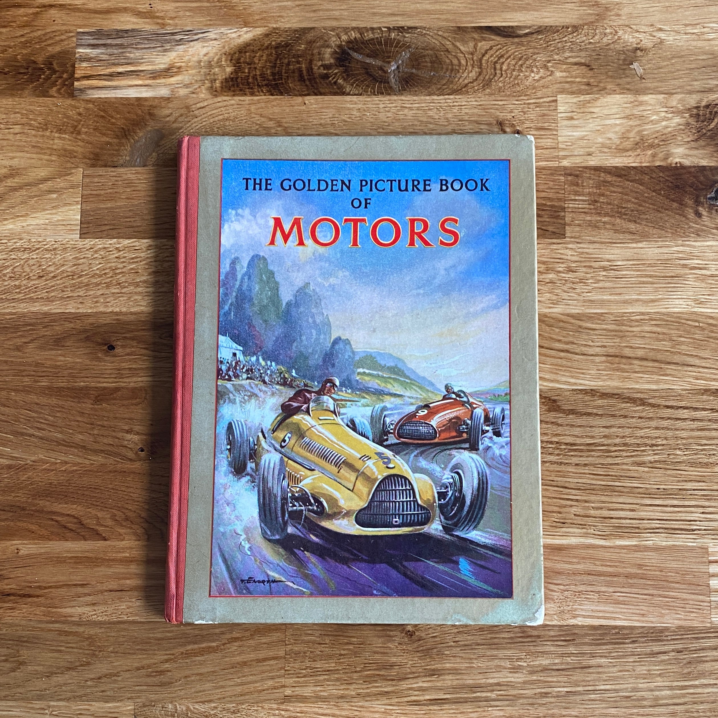 Vintage Book The Golden Picture Book Of Motors