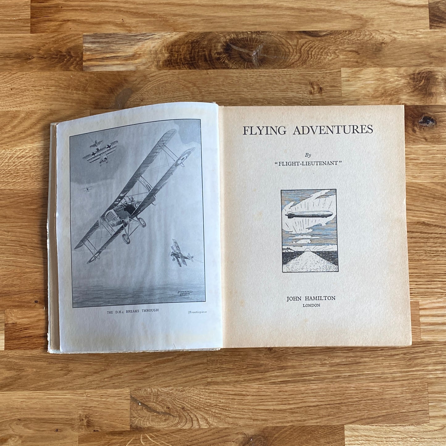 Vintage Book Flying Adventures By "Flight-Lieutenant"