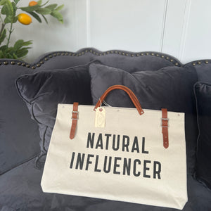 Natural Influencer Canvas Utility Bag | Forestbound Escape Bags