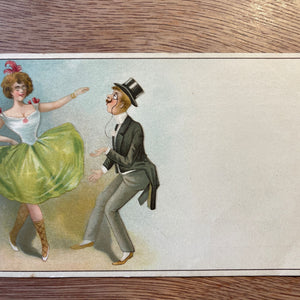 Old postcard with dancers - Harold&Charles