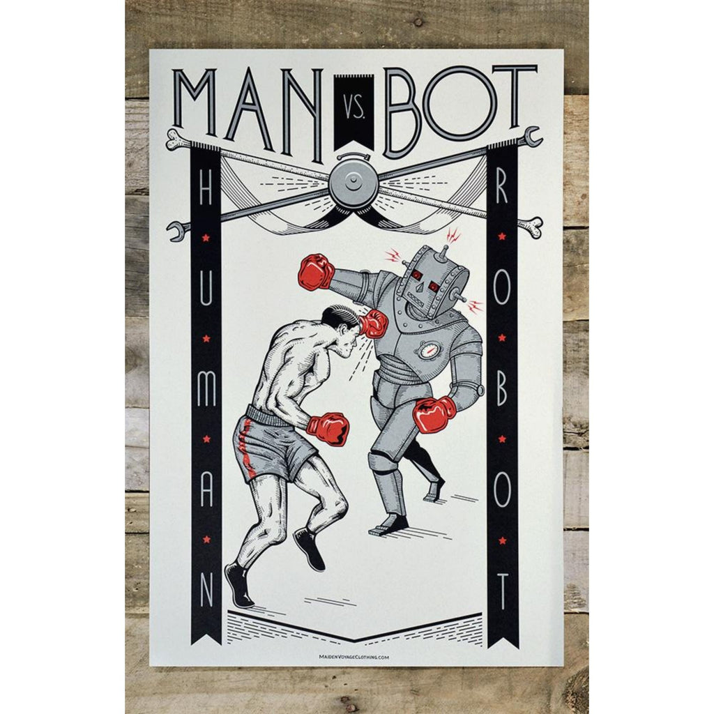 Man Vs. Bot Poster - Harold&Charles
