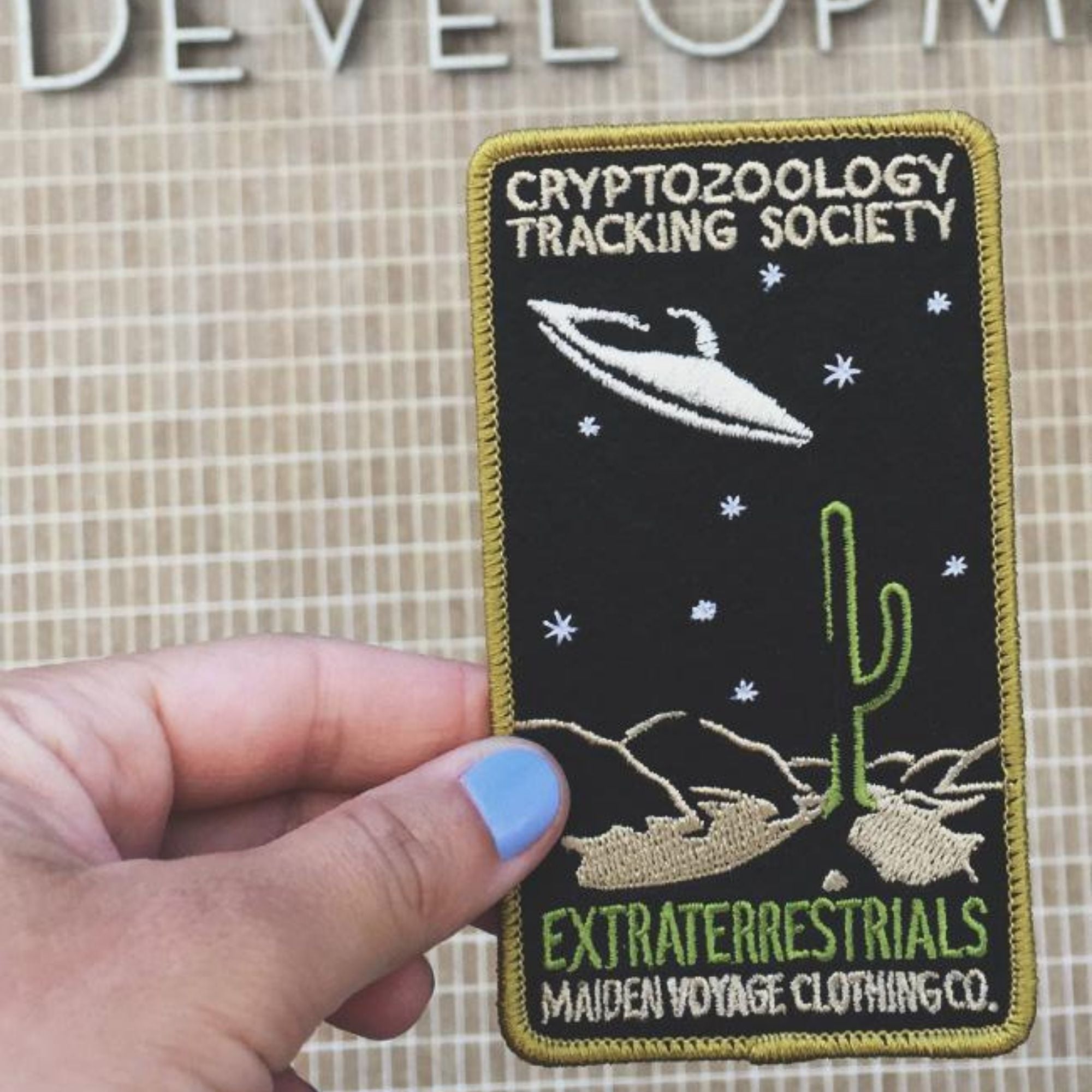 Extraterrestrials Patch - Cryptozoology Tracking Society - Harold&Charles