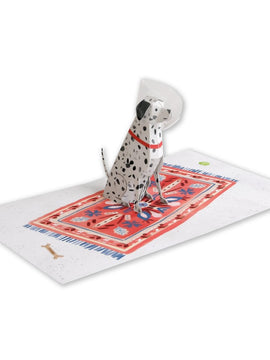 Dalmatian Dog Pop-up Feel Better Greeting Card UWP Luxe