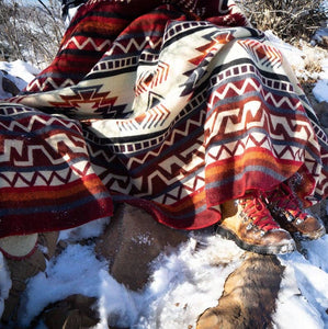 Andean Alpaca Wildfire Wool Blanket - Harold&Charles