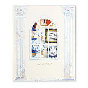 Work of Art Pop-up Card "you're one of a kind" UWP Luxe - Harold&Charles