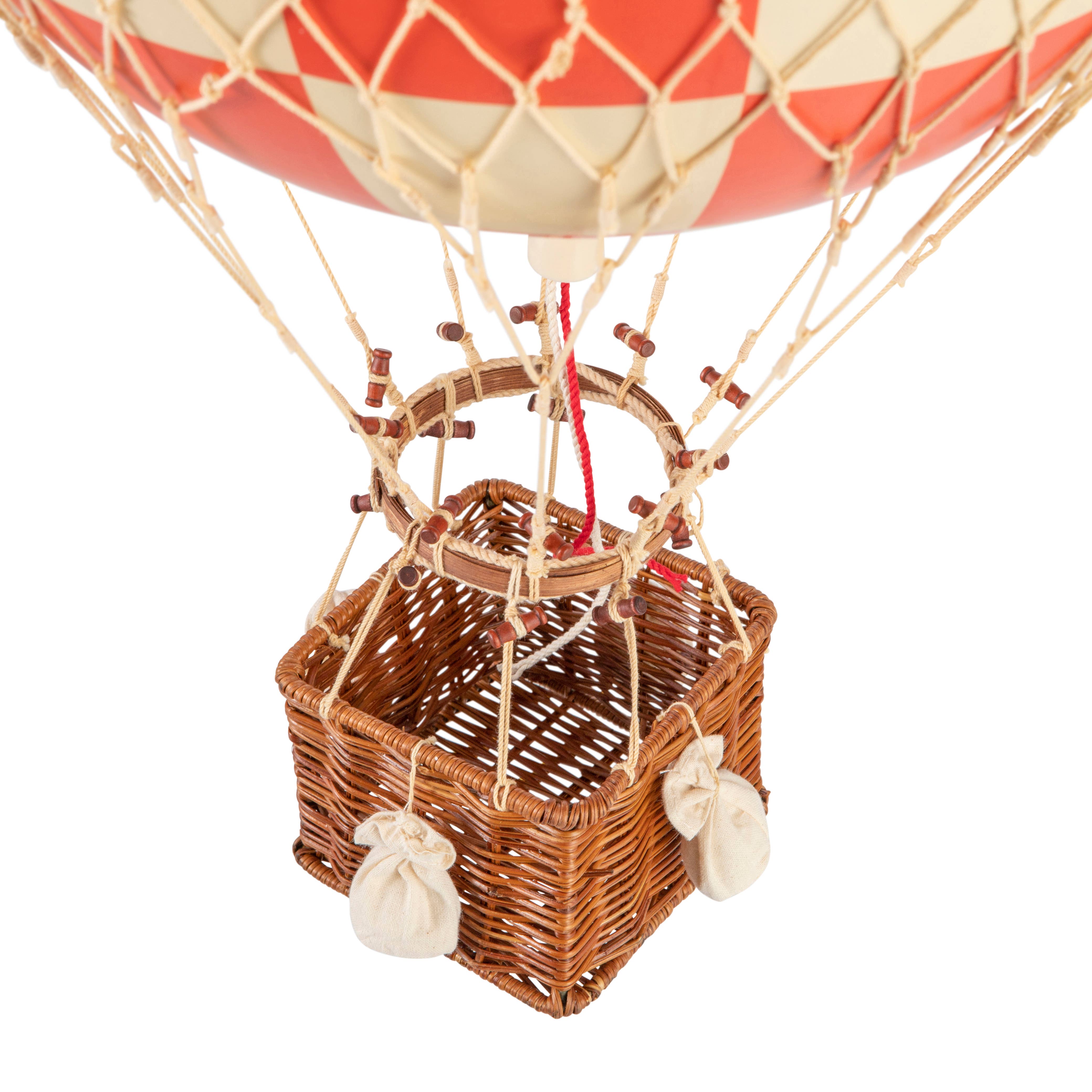 Royal Aero Hot Air Balloon - Large - Red Check by Authentic Models - Harold&Charles