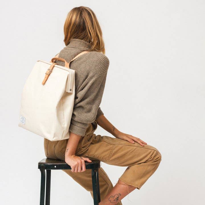Utility Backpack in Natural Forestbound Bags - Harold&Charles