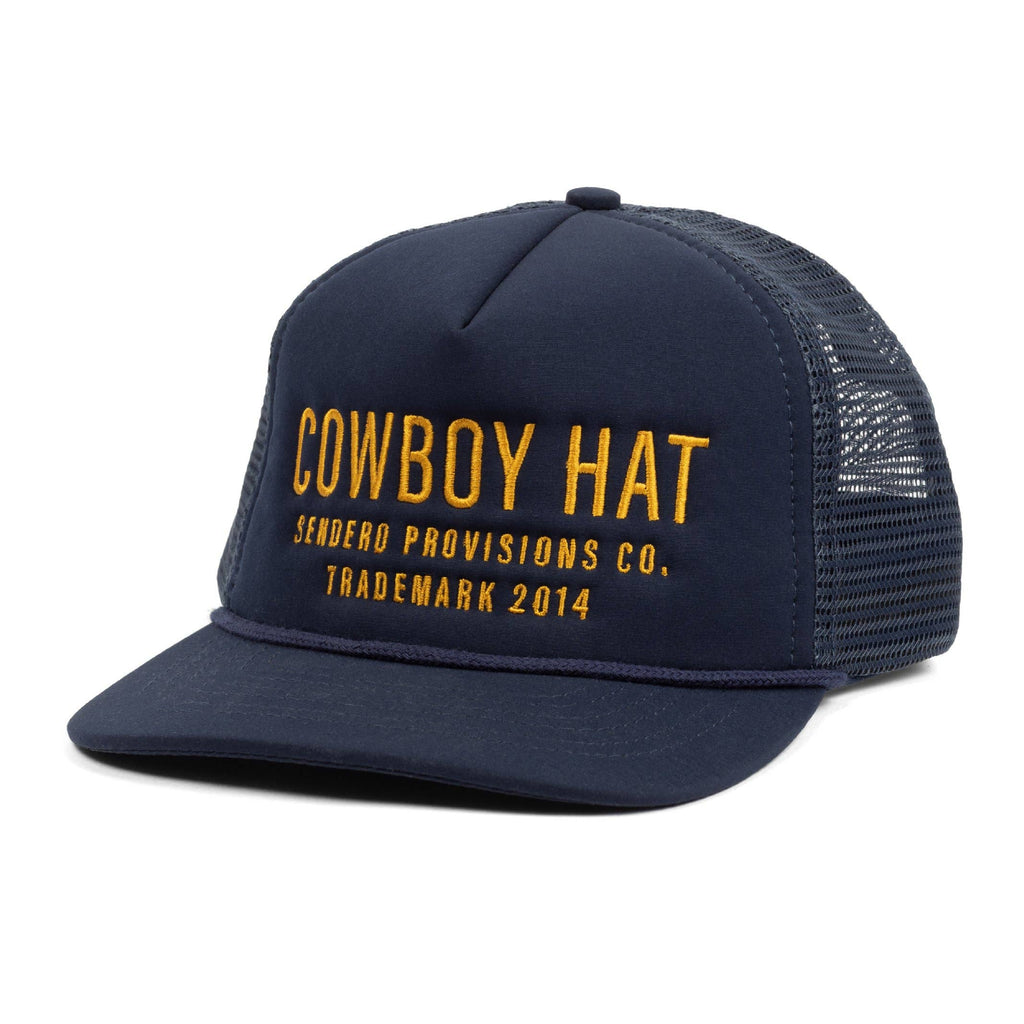 Cowboy Navy Blue Baseball Cap Trucker Hat - Harold&Charles