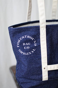 Reclaimed Denim Market Tote Forestbound Bags - Harold&Charles