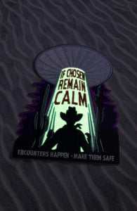 Alien Abduction Patch - Glow in the Dark | UFO Patch | Spaceship Patch | Aliens - Harold&Charles